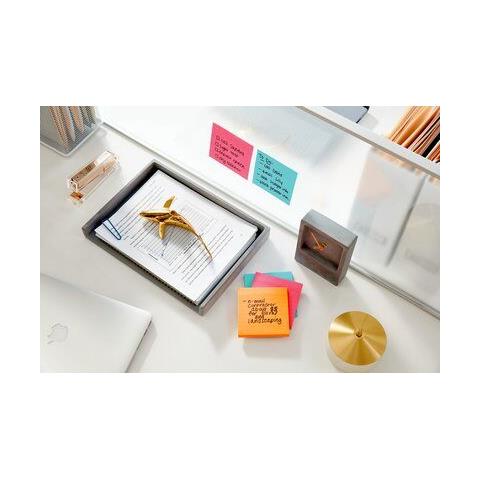 Post-It 675-3SSMIA pouch autoadesiva Quadrato Blu, Rosa, Giallo Autoadesivo - Foto 2