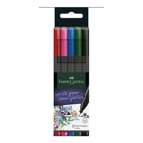 Set di Pennarelli Grip Finepen a 5 Colori - Foto 1