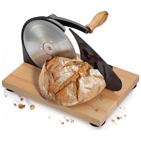 72068 affettatrice Manuale Nero, Legno Acciaio inox - Foto 1