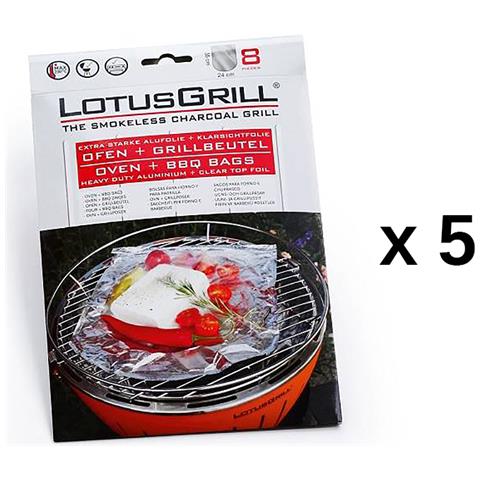 5 Lotti Da 8 Papillotte Per Barbecue - Lot5-gb-al-m - Foto 1