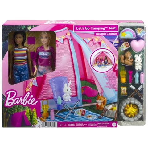 Barbie - Set Da Campeggio E 2 Bambole - Bambola - 3 Anni E + - Foto 1