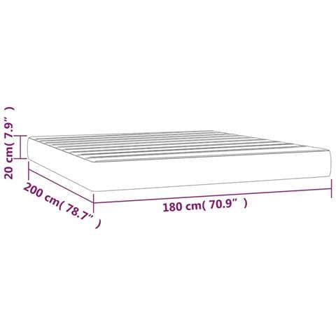 Materasso A Molle Insacchettate Grigio Tortora 180x200x20 Cm - Foto 6