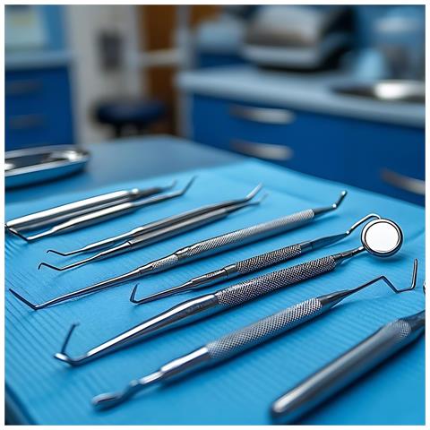 Set Per La Cura Dei Denti - 9 Pezzi Con Custodia Silver - Foto 8
