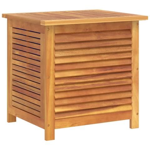 Contenitore Giardino Con Feritoia 50x60x56cm Massello Acacia - Foto 1