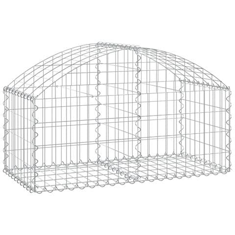 Cesto Gabbione Ad Arco 100x50x40/60 Cm Ferro Zincato - Foto 1