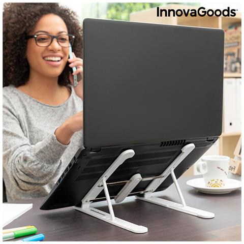Supporto Laptop Regolabile Pieghevole Flappot Nero - Foto 1
