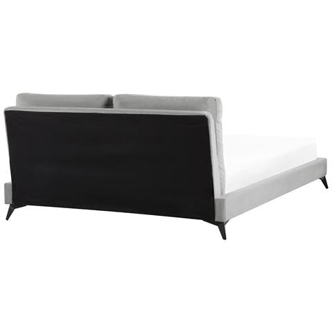 Letto Velluto Melle 160 X 200 Cm Grigio - Foto 8