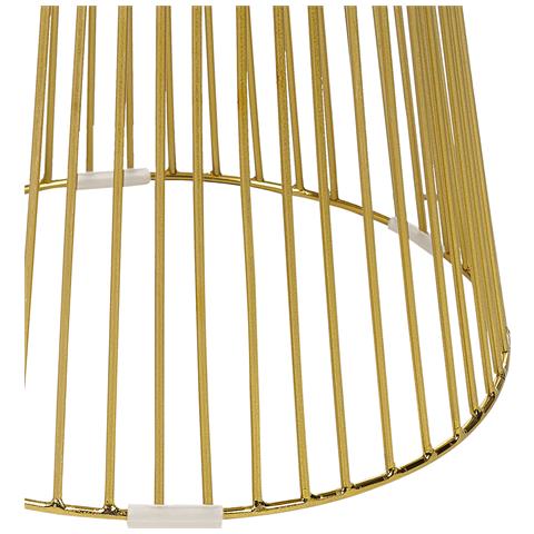 Tavolino Marmo Bianco E Oro Ø 42 Cm Cheynes - Foto 2