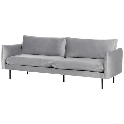 Divano 3 Posti Vinterbro Velluto Grigio - Foto 2