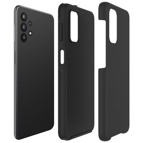 Cover Per Galaxy A32 4g Rigida Con 2 Strati Rinforzata Anti-caduta 4m, Nero - Foto 2