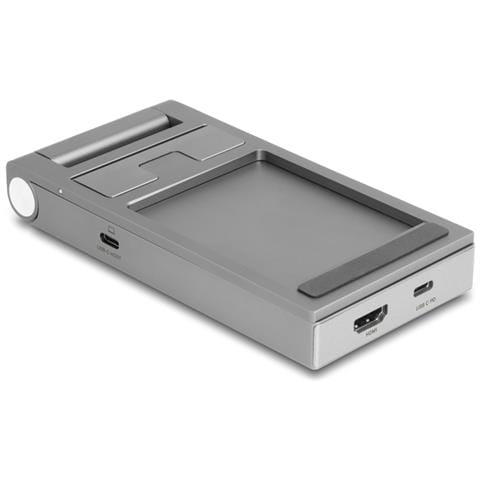 Docking station per tablet e portatile 4K con supporto integrato - HDMI / USB / Hub / SD / Micro SD / PD 3.0 - pieghevole - Foto 2