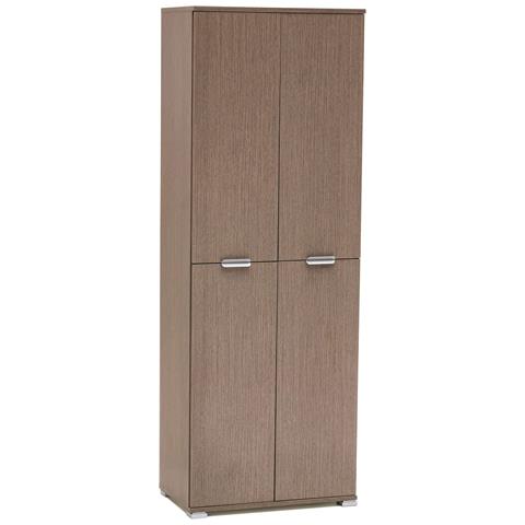 Armadio Tuttopiani 4 Ante In Nobilitato Bilaminato Linea Classic - Gray - Foto 1