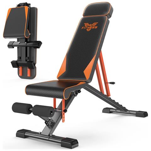 Panca Palestra Pieghevole, 300kg / 400kg Panca Addominali Per L'allenamento Della Forza In Palestra Casa, Panca Piana Pieghevole Adatto Per Casa E Palestra - Foto 1