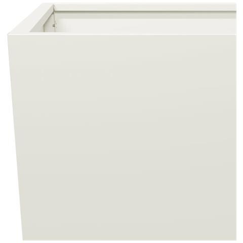 Fioriera da Giardino Bianca 35x35x75 cm in Acciaio - Foto 2