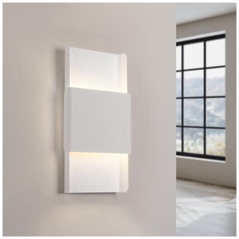 Lampada Da Parete Durlin Bianco Sl. 1352 - Moderno Lampade Da Parete Bianco 40x20x7 Cm - Foto 8