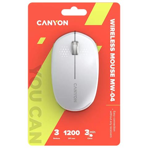 CNS-CMSW04W mouse Universale Ambidestro Bluetooth Ottico 1200 DPI - Foto 2