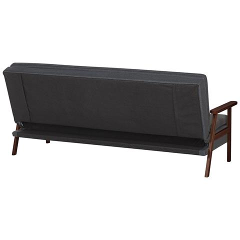 Divano Letto 3 Posti Tjorn Tessuto Grigio Scuro - Foto 7