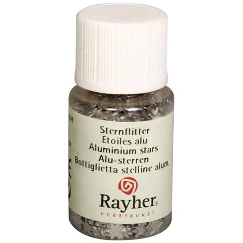 10ml - Paillettes Con Forma A Stella In Alluminio - Colore Argento - Foto 1