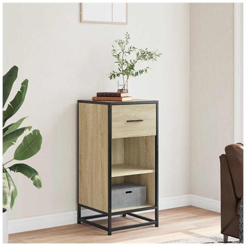 Credenza Rovere Sonoma 35,5x35x76 Cm In Truciolato - Foto 3