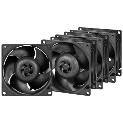 S8038-7K Processore Ventilatore 8 cm Nero 4 pz - Foto 1
