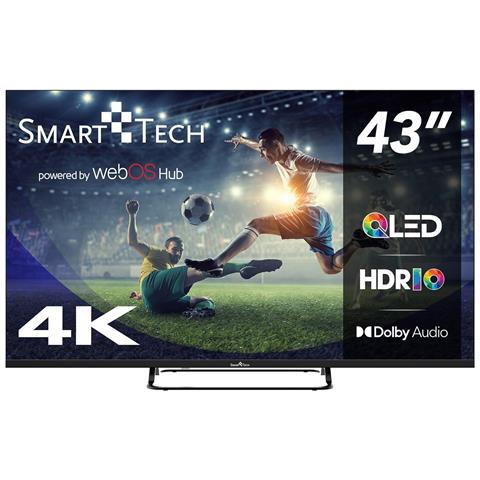 Smart Tech 43QW02V 4K QLED 43" Web Os (Nero)