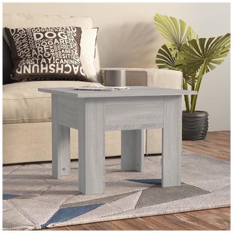 Lusso Casadino -  Tavolino Da Salotto Grigio Sonoma 55x55x42 Cm In Truciolato - Foto 6