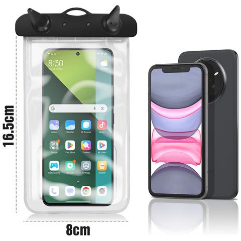 Fascia Impermeabile Smartphone 6.8"" Touch Con Laccio - Foto 5