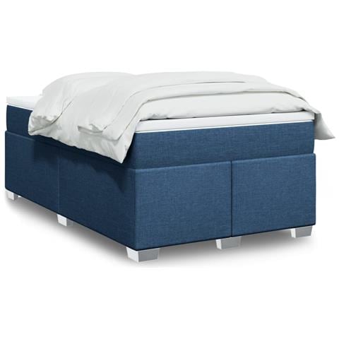 Giroletto a Molle con Materasso Blu 120x190 cm in Tessuto - Foto 2