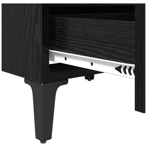 Armadi da letto 2 pz Rovere nero 40x35x50 cm Legno ingegnerizzato - Foto 9