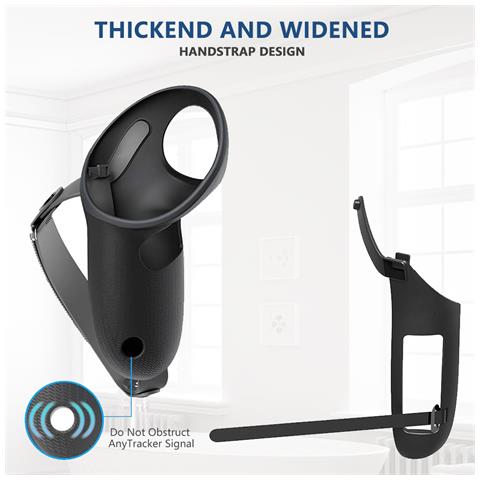 Custodia Protettiva In Silicone Per Controller Meta Quest 3 Black - Foto 2