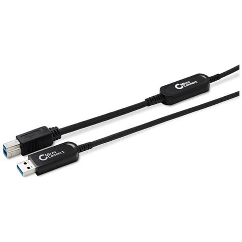 MC-USB3.0AB30OP cavo USB USB 3.2 Gen 2 (3.1 Gen 2) 30 m USB A USB B Nero - Foto 1