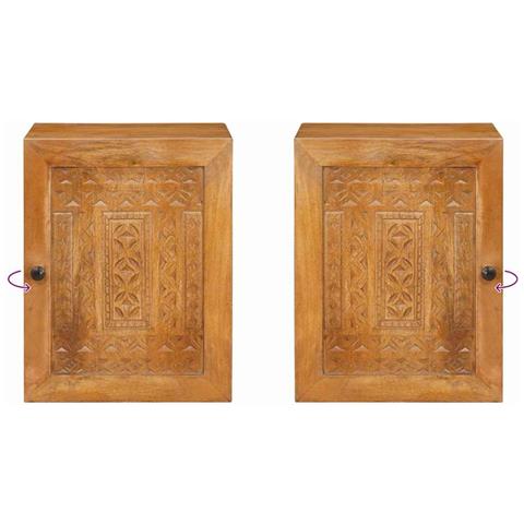 Mobile da Bagno con porta Marrone chiaro 38 x 33.5 x 160 cm - Foto 9