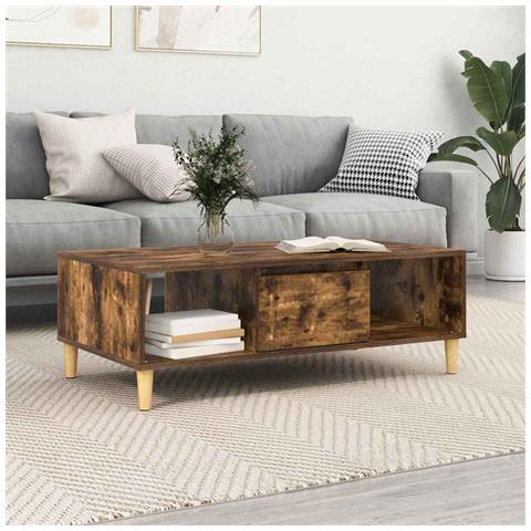 Tavolino da salotto Rovere fumo 103.5 x 60 x 35 cm - Foto 2