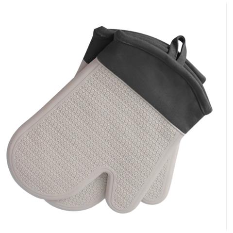 Guanti Da Forno In Silicone Resistenti Al Calore Per Microonde (1 Paio) Grey - Foto 4