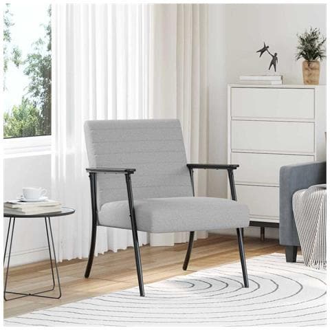 poltrona Grigio Nuvola 59 x 75 x 78 cm Tessuto - Foto 2