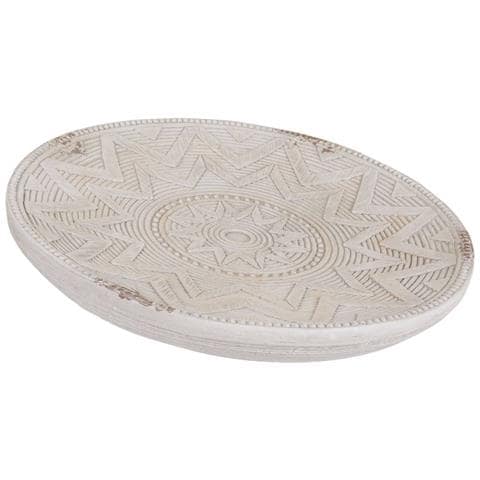 Piatto Decorativo In Magnesio 50x50x06h Cm - Foto 1