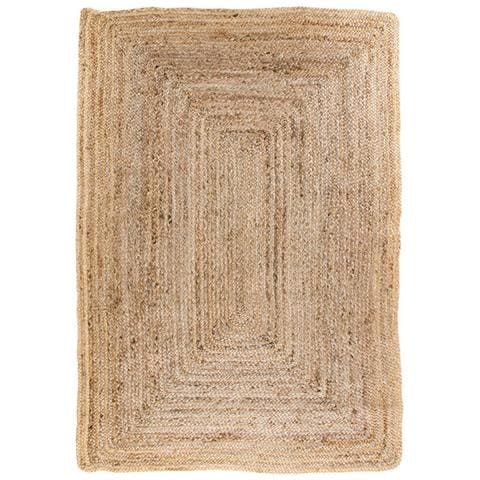 Tappeto Bombay In Iuta Intrecciata Naturale 120x180 Cm - Foto 1
