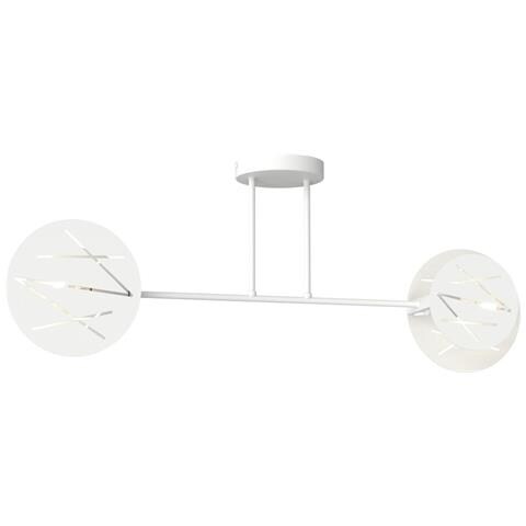 Lampada A Sospensione Frick In Acciaio Bianco Opaco - Foto 1