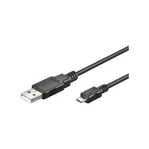 Cavo USB 2.0 A / B Micro M / M, 0.5 mt nero, polybag - Foto 1