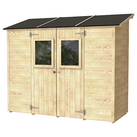 Casetta Vaniglia Addossata Con Porta Doppia 245x102 Cm Finestrata - Foto 2