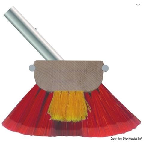 Spazzolone 6" fibre morbide e medie rosse - Foto 1