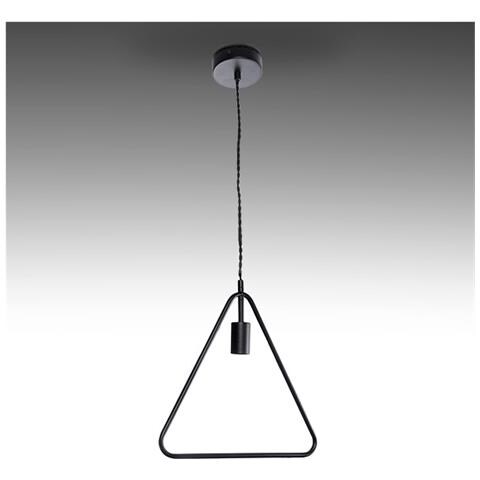 Lampada A Sospensione ferro E27 nero (senza Lampada) Mya - Foto 1