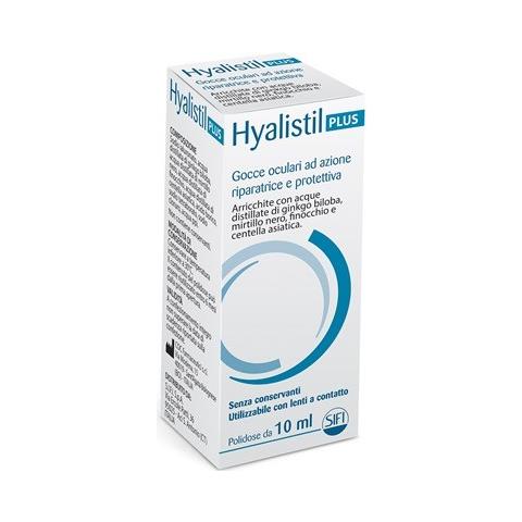 Hyalistil Plus Gocce Oculari A Base Di Sodio Ialuronato 0,4% Arrichite Con Acque Distillate Di Ginkgo Biloba, Mirtillo N Ero, Fi - Foto 1