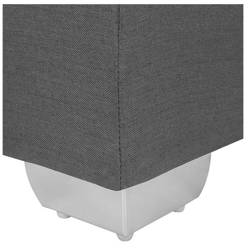 Divano Letto Grigio 90 X 200 Cm President - Foto 18