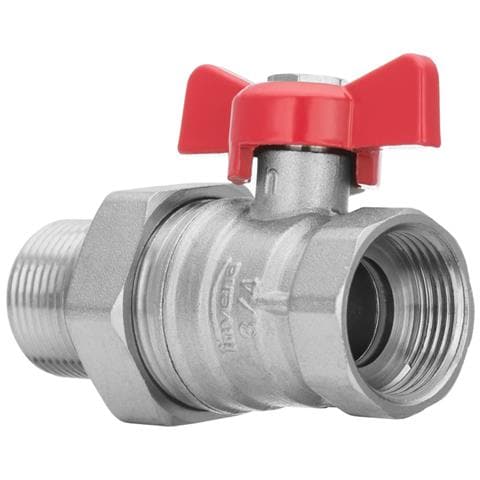 12 Inch Bsp Femmina X Maschio Valvola Acqua Farfalla Rossa Maniglia - Foto 1