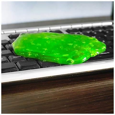 Pulitore Della Tastiera - Polvere Sporco Di Rimozione Per Il Vostro Pc Computer Cellulari E Altri Di Uso Quotidiano Oggetti - Riutilizzabile Putty - Foto 2