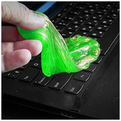 Pulitore Della Tastiera - Polvere Sporco Di Rimozione Per Il Vostro Pc Computer Cellulari E Altri Di Uso Quotidiano Oggetti - Riutilizzabile Putty - Foto 4