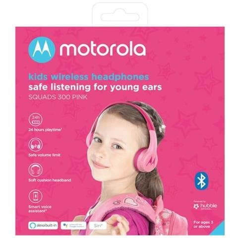 Cuffie Kids Wireless Squads 300 Bt, Rosa - Foto 2