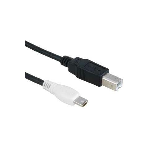 Mini USB Cable "On the Go", Mini USB A-Plug - USB B-Plug, 1.8 m 1.8m Mini-USB A USB B Nero cavo USB - Foto 1