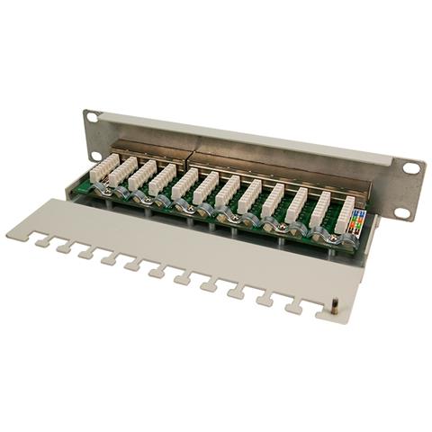 NP0041, Cat6, 12x RJ-45, ISO / IEC 11801 Ð•, Grigio - Foto 1